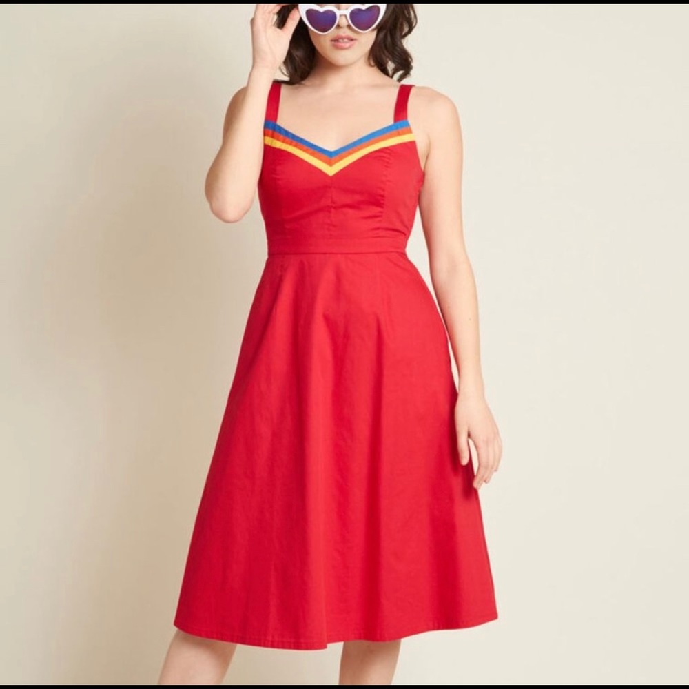 ModCloth Verve Confirmed A-Line Dress size 12
